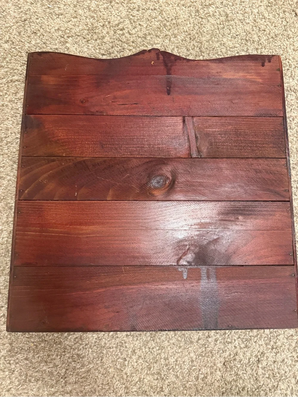 Vintage Wooden Wall Shelf - Farmhouse Style Spice Rack
